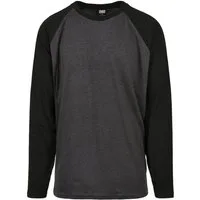 URBAN CLASSICS Langarmshirt Urban Classics Herren Raglan Contrast LS (1-tlg)