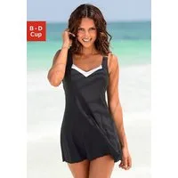 LASCANA Badekleid mit Kontrasteinsätzen und Shaping-Effekt