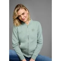 DELMAO Sweatjacke in modischer Bomberjacken-Form