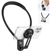 Neewer Handy-Halterung GP16 Magnethalterung Neck Releaser für Action Cam Phone, freihändige, (Packung, 1-tlg., Nackenhalterung Handy Halter für POV Vlog GoPro DJI iPhone Android)