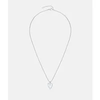 Liebeskind Berlin Kette mit Anhänger Schmuck Geschenk Edelstahl Halskette Glass Heart, mit Glasstein