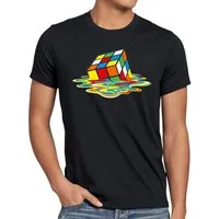 style3 T-Shirt Sheldon Zauberwürfel melting cube rubik würfel the big bang theory