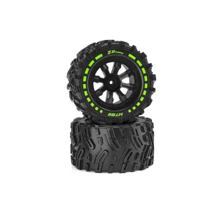 2PCS ZD Racing MT09 1/9 Brushless Monster Truck RC Car Parts Wheels Tires Wheelie Bar Assembly Vehicles Models Spare Acc