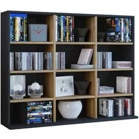 VCM Standregal Holz CD DVD Standregal Bücherregal Regal Megosa L, 1-tlg., 82x102x23cm CD DVD Aufbewahrung, stehend