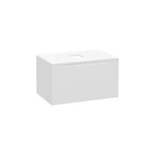 VitrA New Integra Square Waschtischunterschrank (Aufsatzwaschtisch) mit 1 Weiß Matt,80274 80274