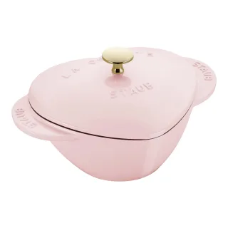 Staub La Cocotte Cocotte 20 cm, Herz, Sorbet rose, Gusseisen