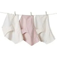 vertbaudet Umstandsslip Umstands-Slips mit Spitze Bio-Baumwolle 3er-Pack