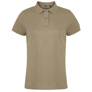 Asquith & Fox - Unifarbenes Poloshirt - Damen (Khaki)