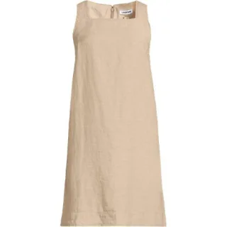 Premium Reinleinen-Shiftkleid in Tall-Größe, Damen, size: tall, Blau, by Lands' End
