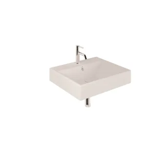 KLUDI-RESA Waschtisch 61 x 50 H12 cm Ein Hahnloch Mattweiß 59WW6153
