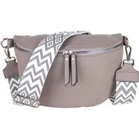 MIRROSI Bauchtasche Damen Taschen, Umhängetasche, Brusttasche, 26x18x9cm Veganes Leder (Schultertasche für jeden Anlass), Crossbody Bag, Bohemian gemusterten& verstellbaren Schulterriemen