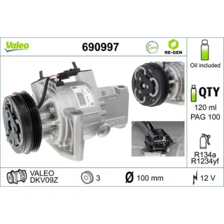 Valeo Klimakompressor Dacia Sandero Nissan Micra