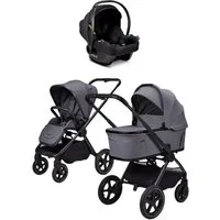 Moon Kombi-Kinderwagen Gio Fold Air Kombikinderwagen inkl. Cosmo 2.0, Gestell und Babywanne mit einem Handgriff zusammenfaltbar