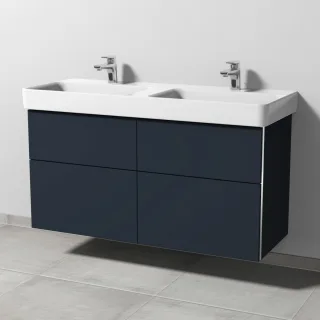 Sanipa 3way Waschtischunterbau zu Laufen Pro S Waschtisch mit 4 Auszügen, Marine-Matt BP7871R