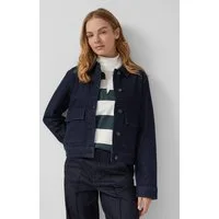 s.Oliver Funktionsjacke Indoor-Jacke Elastische Denimjacke mit Pattentaschen im Relaxed Fit