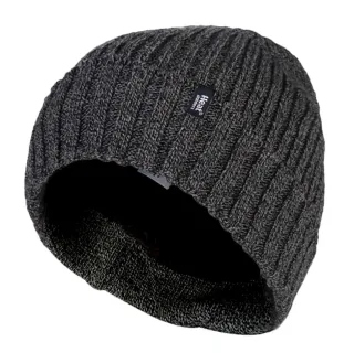 Herren 3,6 tog Fleece gefüttert Thermal Turn Over Manschette Winter Beanie Hut