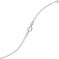 Balia Silberarmband Balia Damen Armband 925 Silber Zirkonia (Armband), Damen Armband (Herz) ca.19cm, 925 Sterling Silber, Farbe: silber, weiß