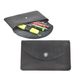 Sonnenleder Stiftetui Leder flach minimalistisch Hempel – schwarz. Zeitlose Eleganz und edle Haptik für Ihre Stifte. Jetzt online entdecken!