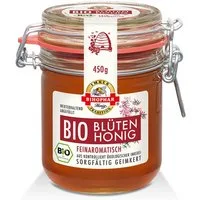 BIHOPHAR Honig, Bihophar Bio Blütenhonig Flüssig im Glas mit Bügelverschluss 450g