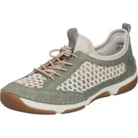 Rieker Slip-On Sneaker Slipper, Freizeitsneaker, Halbschuh mit Schnellverschluss