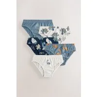 Next Slip Unterhosen mit Print aus 100 % Baumwolle, 5er-Pack (5-St)