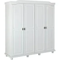 Inter Link Kleiderschrank Isny, Bauernschrank Kiefer Massivholz, FSC, Landhausstil Dielenschrank mit Soft-close Türen, BxTxH: 183,30 x 59,30 x 197,80 cm