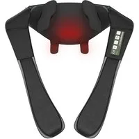 Donnerberg Nacken-Massagegerät Proneck KNM-001 Schwarz, 7 Jahre Kraftmotor Garantie 4D Massagegerät mit Wärmefunktion
