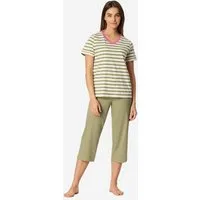 Schiesser Pyjama Casual Essentials (2 tlg) Schlafanzug, Pyjama Set, Nachtwäsche