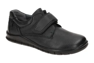 Waldl?ufer 366304 HECTOR Herrenschuhe Schwarz Glattleder Bequeme Slipper