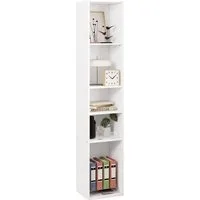 Woltu Bücherregal, 1-tlg., offenes Regal mit 5 Würfeln aus Holzwerkstoff