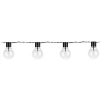 EGLO Lichterkette LED Lichterkette, Balkon Deko, IP44, mit Glühbirnen, dekorative, 16-flammig, aus Kunststoff, 4,5m Kabel, 16 Birnen, Outdoor, Terrasse, Balkon