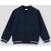s.Oliver Sweatshirt Sweatshirt Jacke Collegejacke aus Scuba-Sweat