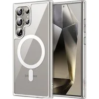 MSM Handyhülle Hülle für Samsung Galaxy S24 Ultra MagSafe Hard Case Klar