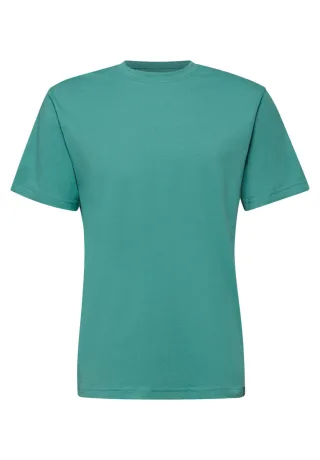 Street One - Basic T-Shirt aus reiner Baumwolle blau/grün - Gr. - L