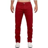 Cipo & Baxx Stoffhose Herren Regular Fit Hose Mid Waist BA-CD842 Label-Applikation