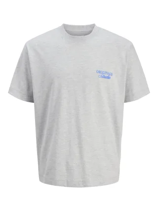 JACK&JONES - JORNORREBRO TYPO TEE SS CREW NECK SN JNR White Melange - Gr. - 176