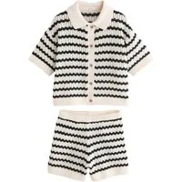 Next Shirt & Shorts Strickhemd und Shorts im Set (2-tlg)