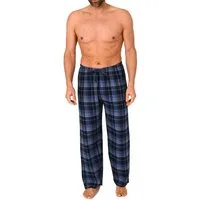 Normann Pyjama Herren Flanell Schlafanzug Hose in Karo-Optik