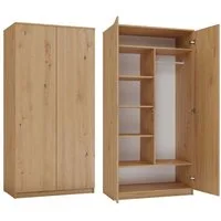 ibonto Kleiderschrank Vielseitiger Hochwertiger Mehrzweckschrank mit TIP-ON-System