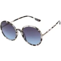 BEZLIT Eyewear Sonnenbrille Rundglas Designer Damen Sonnenbrille (1-St) mit violette, blau und schwarzen Linsen