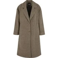 URBAN CLASSICS Winterjacke Urban Classics Ladies Oversized Plaid Coat (1-St)