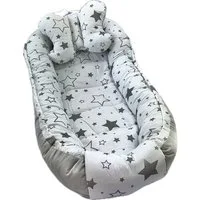 Pamek Bettnestchen Babybett Babynestchen Babynest Kinderbett Kokon zum schlafen Kissen, Sehr weiches material, Füllung 100% antiallergische Silikonkogel.