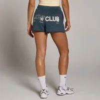MP Damen Move Club Graphic Leicht Loopback Sweatshorts - Faded Blue - XL