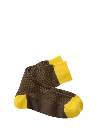 Mey & Edlich Herren Schachspieler-Socke Braun 80 % Baumwolle, 20 % Polyamid