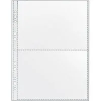 VELOFLEX Prospekthülle Sammelhüllen A4 120my glasklar für 2 x A5 quer