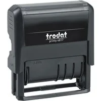 TRODAT Stempel Printy 4817, Datumseinstellung & 12 einstellbare Kurztexte, selbstfärbend