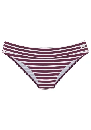 LASCANA - Venice Beach LM exkl. Sport Umschlaghose bordeaux-whi - Gr. - 42