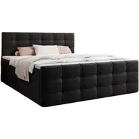 Luxusbetten24 Boxspringbett Luxor in Stoff, mit Stauraum