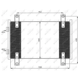 NRF Klimakondensator Citroen Fiat Peugeot 35501