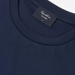 OLYMP Signature - Shortsleeve Crewneck Signature marine - Gr. - XXL